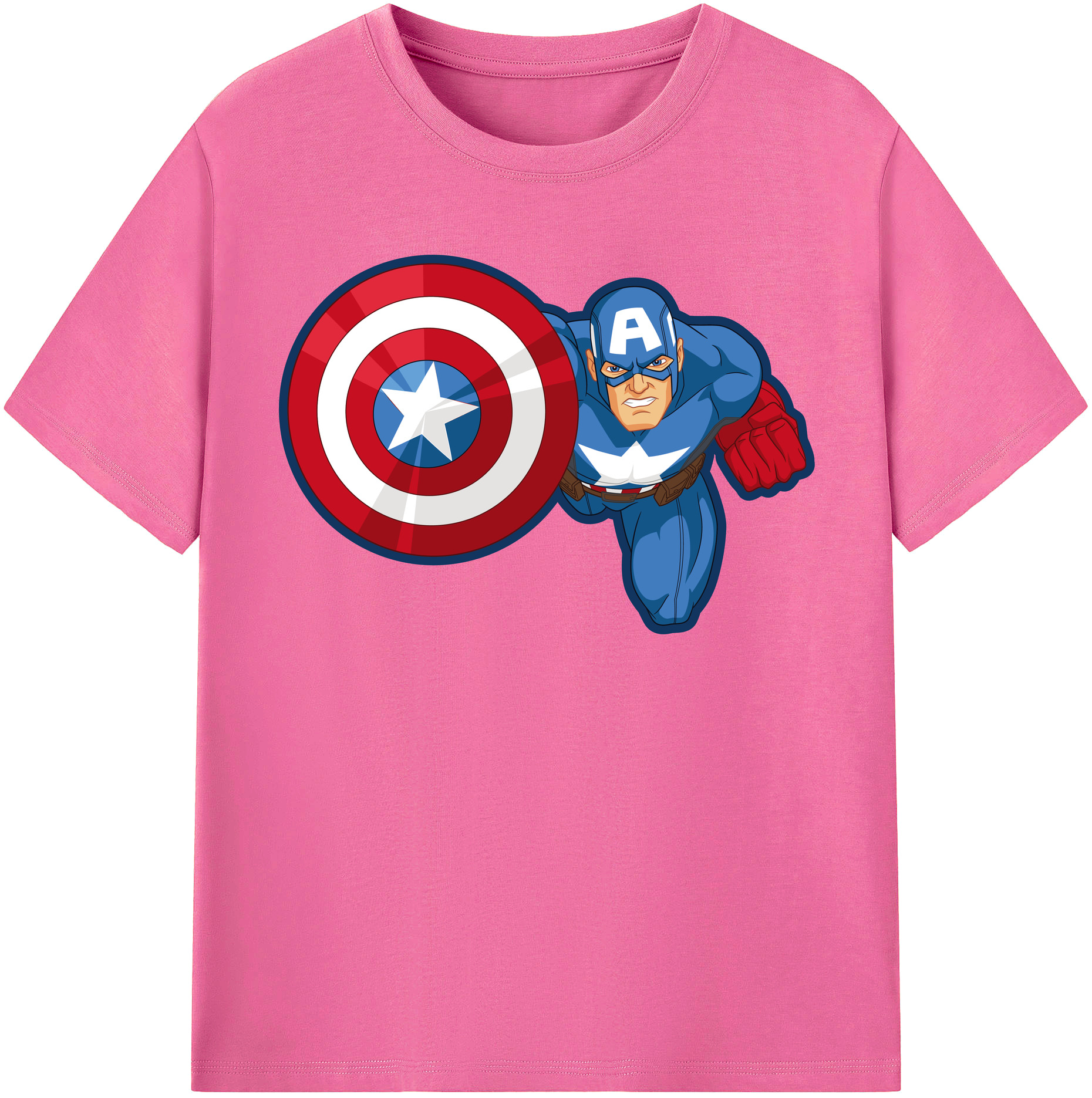 （画像用） アベンジャーズ The Avengers レディースカジュアルプリントTシャツ（綿100％）